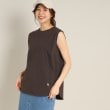 デッサン(レディース)(Dessin(Ladies))の【洗える】シャツテールスリーブレスカットソー<XS~L> ディープブラウン(045)