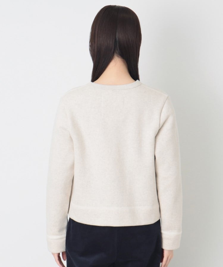 デッサン(レディース)(Dessin(Ladies))の【洗える】吊り裏毛クルーネックカーディガン15