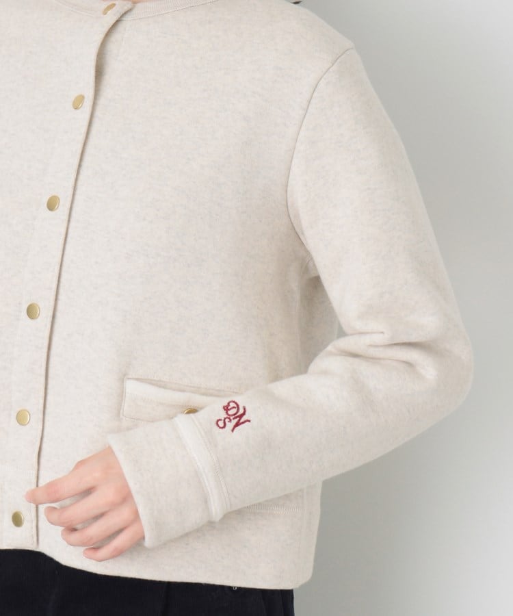 デッサン(レディース)(Dessin(Ladies))の【洗える】吊り裏毛クルーネックカーディガン17