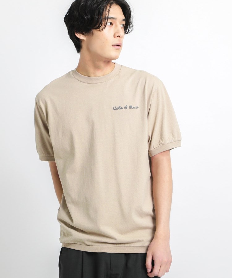  Dessin(Men)(デッサン(メンズ)) 天竺ワンポイントロゴTシャツ