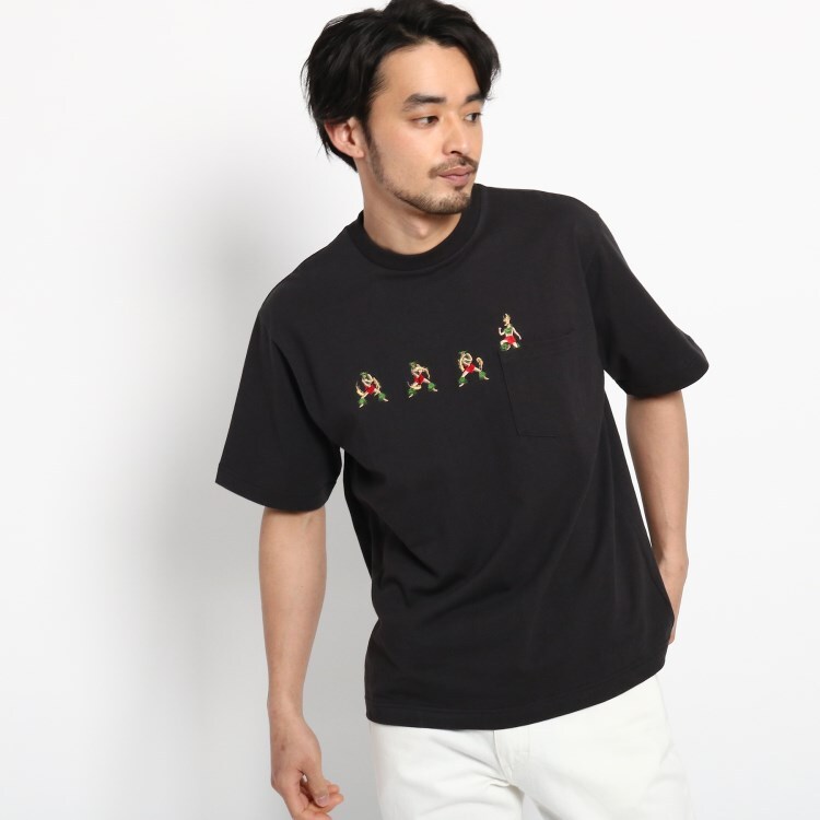 デッサン(メンズ)(Dessin(Men))の【CLASSY.6月号掲載】ファイヤーダンス刺繍Tシャツ