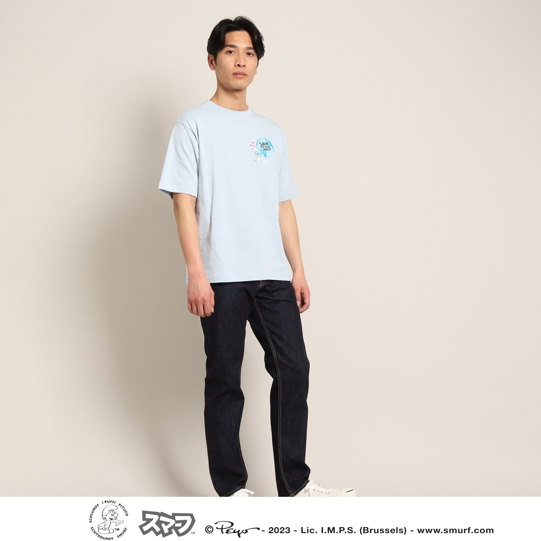 デッサン(メンズ)(Dessin(Men))の【SDGsスマーフコラボ】Tシャツ14