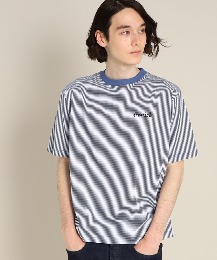 デッサン(メンズ)(Dessin(Men))のロゴボーダーTシャツ12