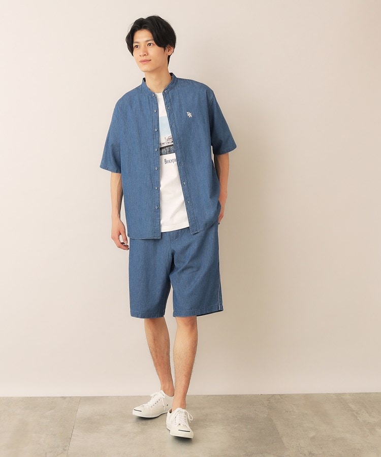 デッサン(メンズ)(Dessin(Men))の綿麻デニムシャツ2