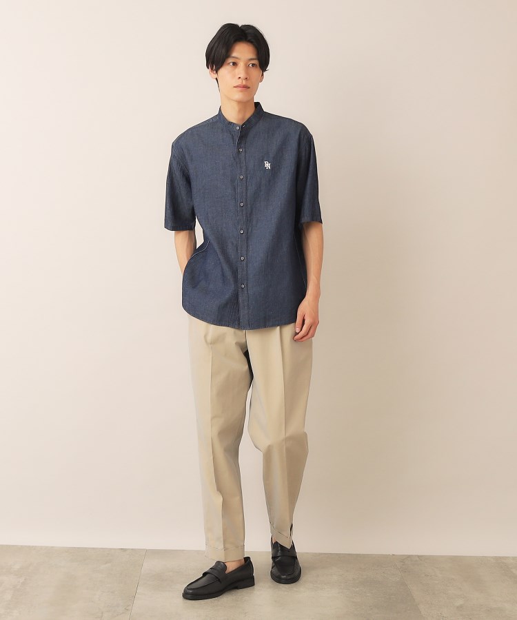 デッサン(メンズ)(Dessin(Men))の綿麻デニムシャツ7