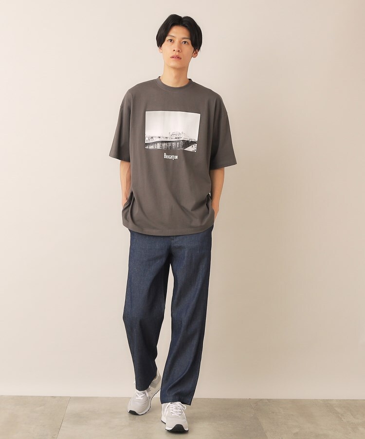 デッサン(メンズ)(Dessin(Men))の綿麻デニムドロストパンツ2