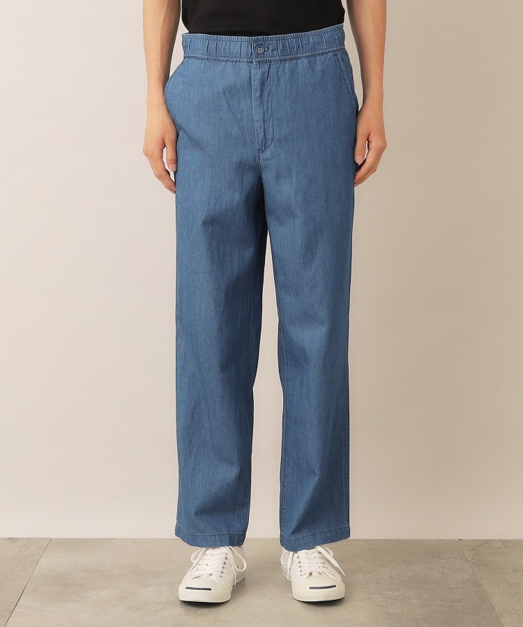 デッサン(メンズ)(Dessin(Men))の綿麻デニムドロストパンツ9