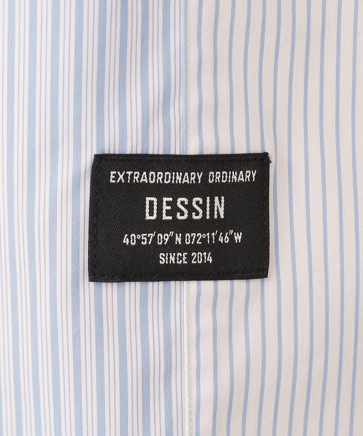 デッサン(メンズ)(Dessin(Men))のストライプ切り替えシャツ8