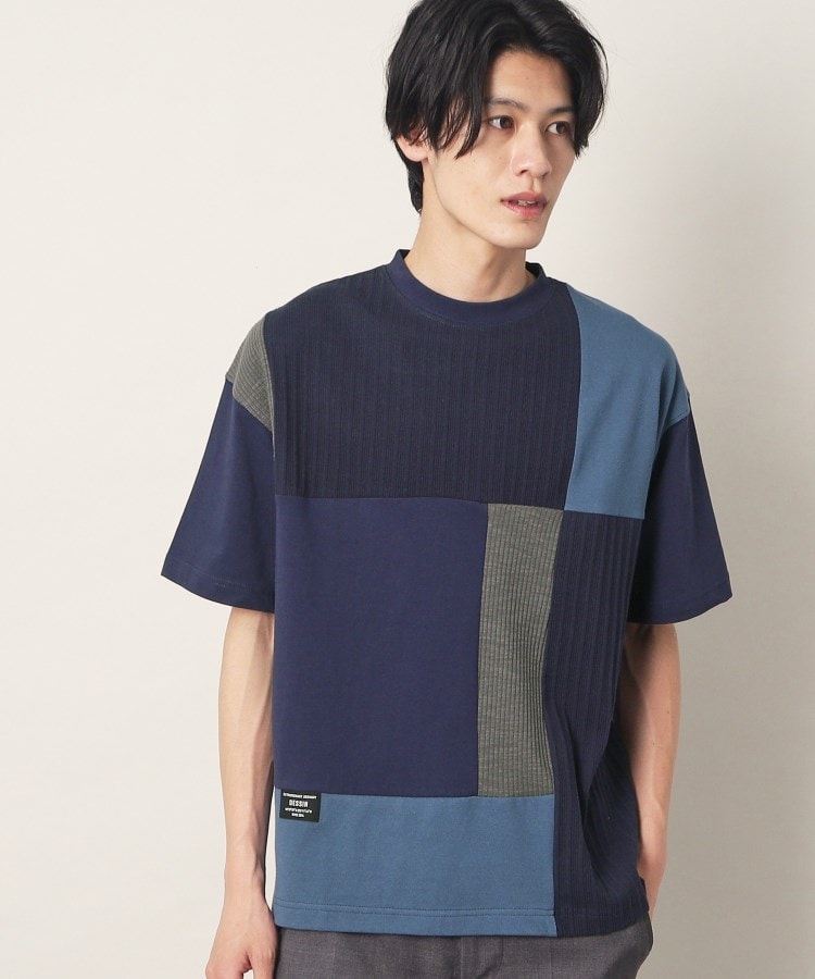 デッサン(メンズ)(Dessin(Men))の【洗える】異素材切り替えTシャツ5