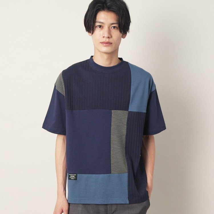 デッサン(メンズ)(Dessin(Men))の【洗える】異素材切り替えTシャツ Ｔシャツ