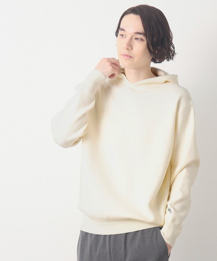 デッサン(メンズ)(Dessin(Men))のフーデッドニットプルオーバー アイボリー(004)