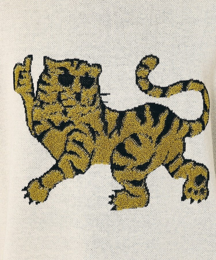 デッサン(メンズ)(Dessin(Men))の【洗える】トラ柄パイル編みニット15