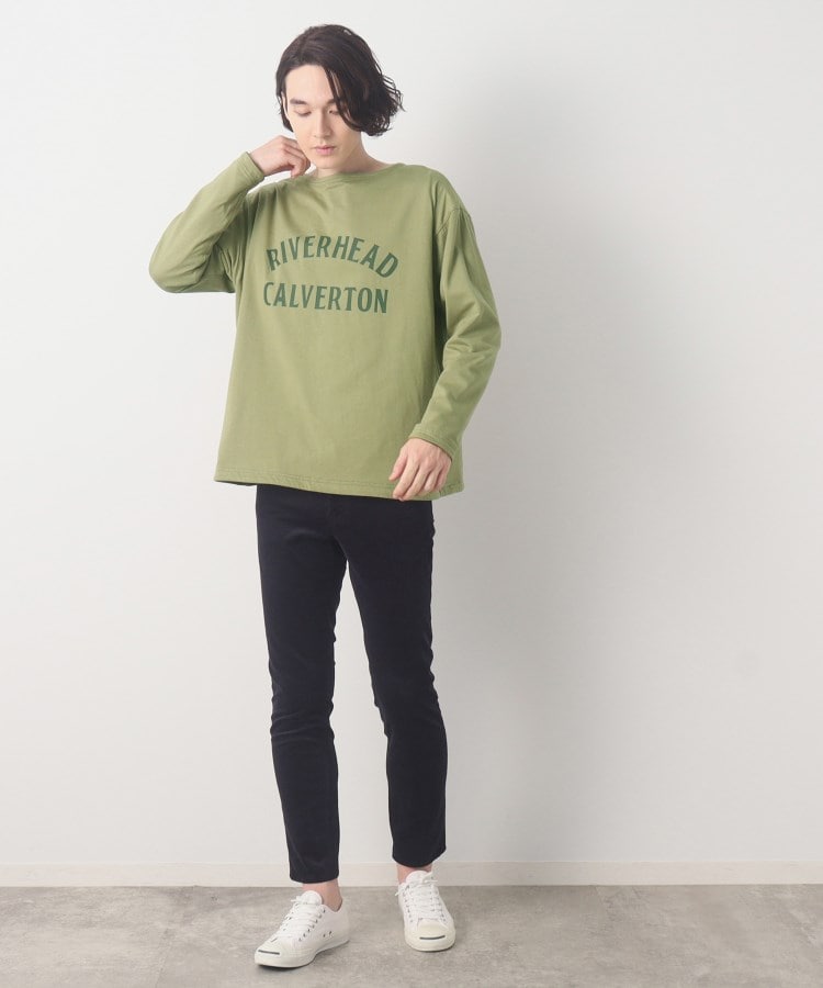 デッサン(メンズ)(Dessin(Men))のリバーシブルボーダーロングスリーブTシャツ5