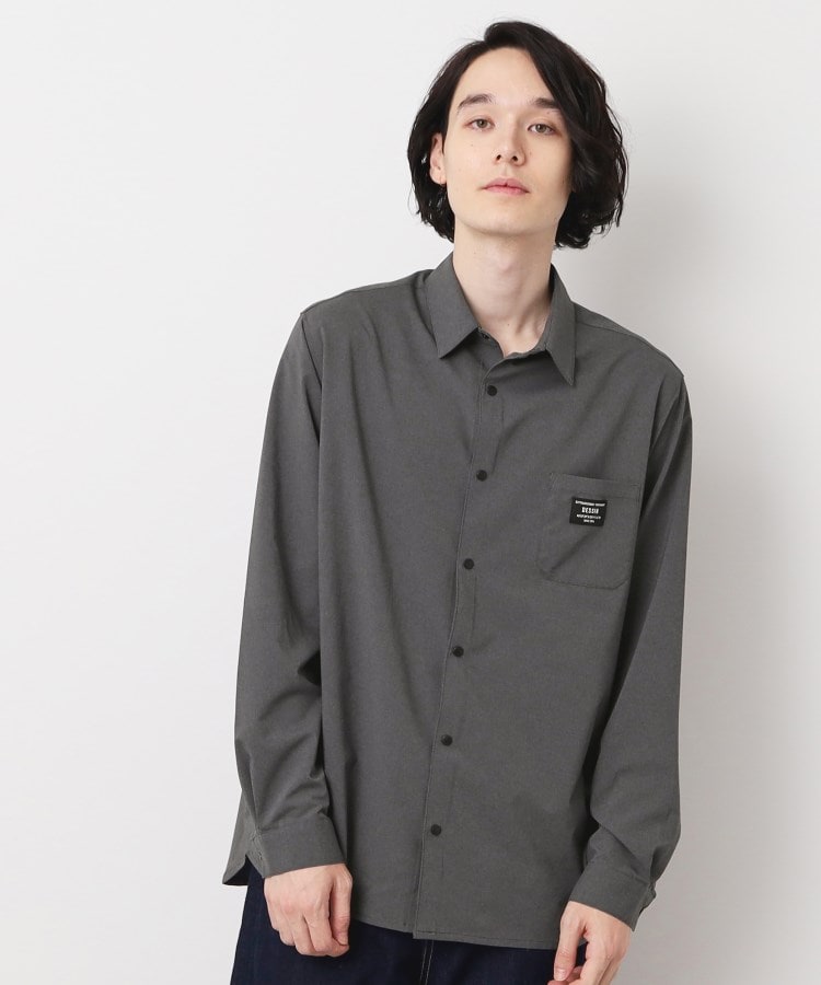 デッサン(メンズ)(Dessin(Men))の【撥水素材】スナップボタンシャツ1