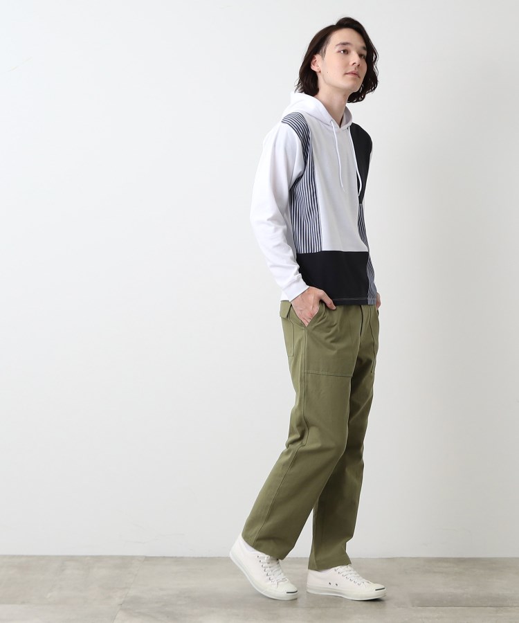 デッサン(メンズ)(Dessin(Men))の【洗える】切替デザインパーカ3