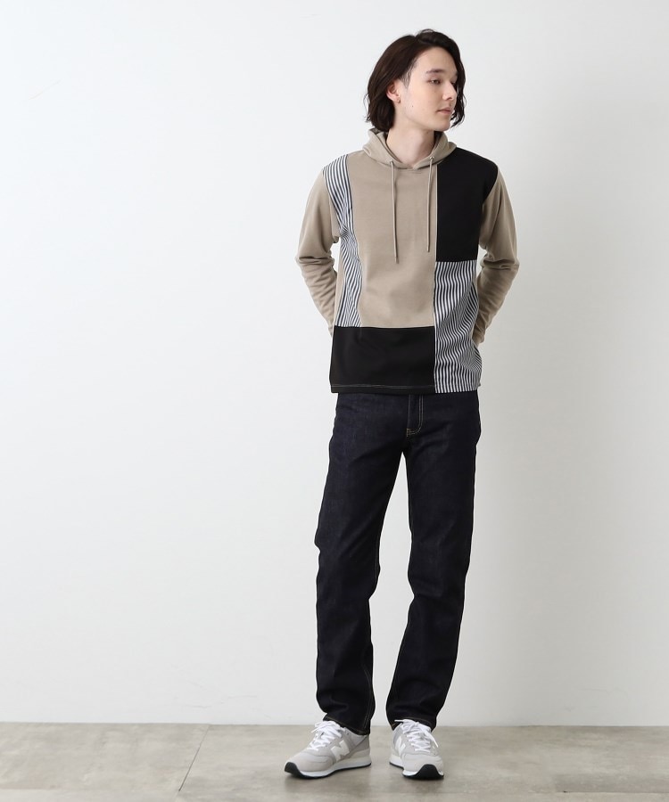 デッサン(メンズ)(Dessin(Men))の【洗える】切替デザインパーカ6