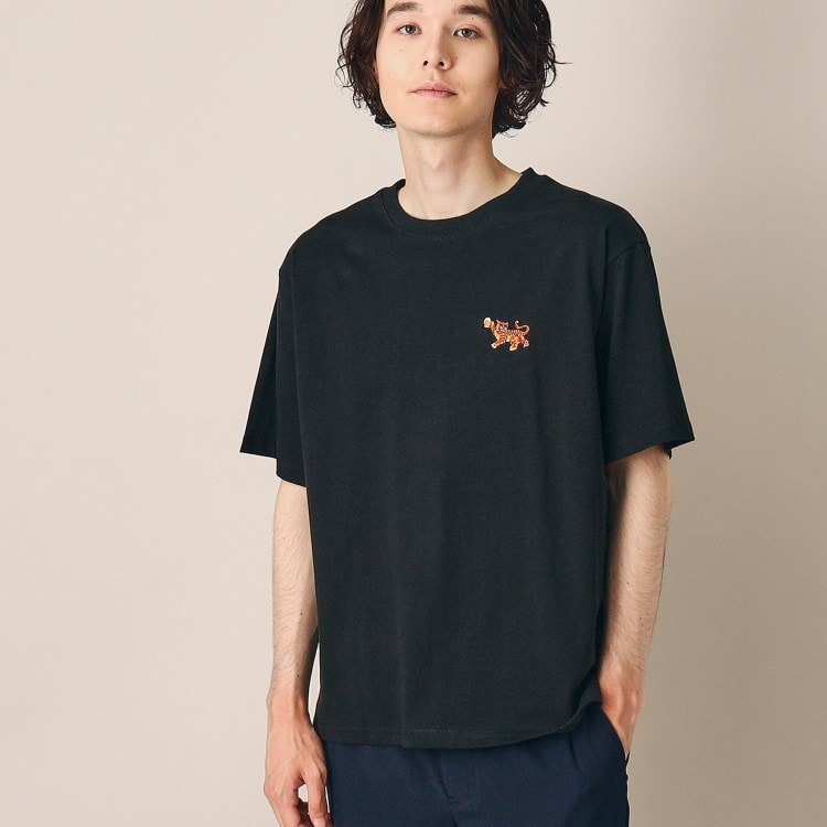 デッサン(メンズ)(Dessin(Men))の【洗える】アニマルワンポイント刺繍TEE Ｔシャツ