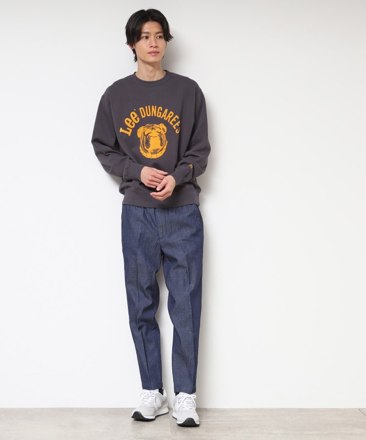 デッサン(メンズ)(Dessin(Men))の【ウエストゴム・洗える】綿麻デニムリラックスパンツ6