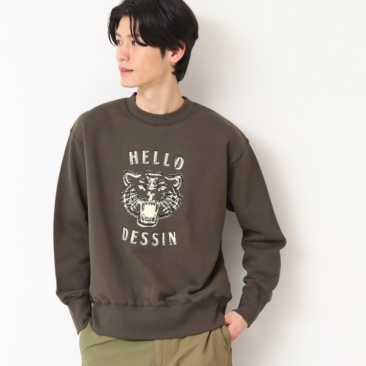 デッサン(メンズ)(Dessin(Men))の【洗える】タイガーモチーフスウェット スウェット・トレーナー