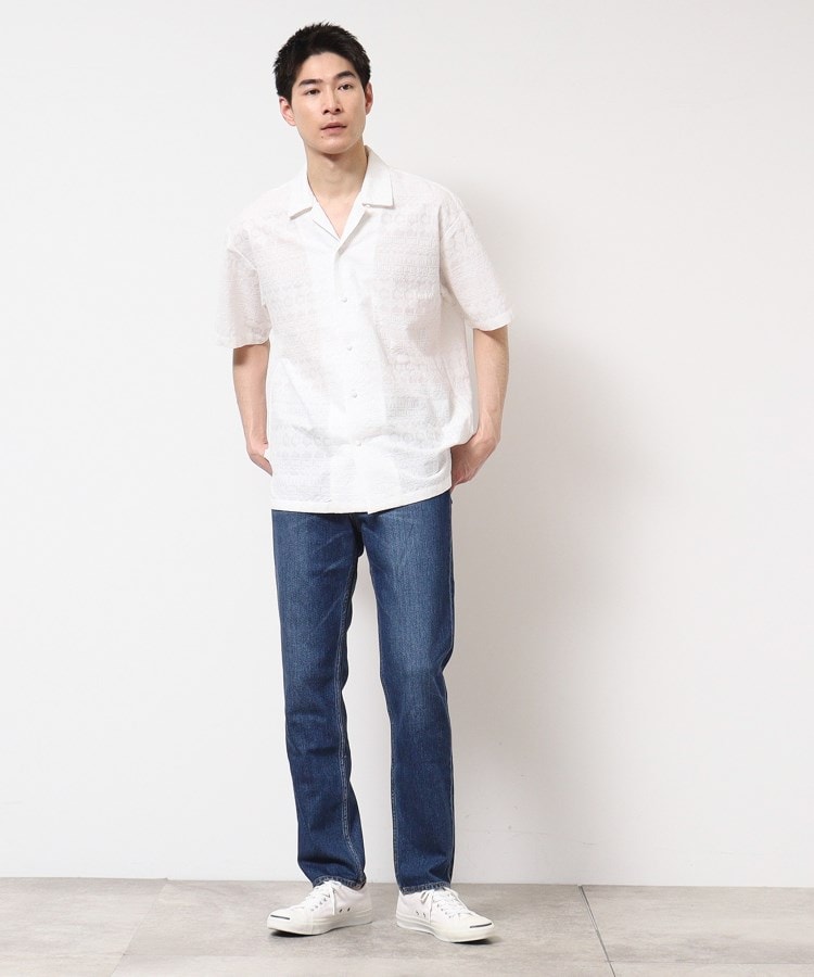 デッサン(メンズ)(Dessin(Men))の【インド刺繍・セットアップ可能・洗える】刺繍柄シャツ2