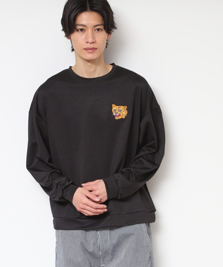 デッサン(メンズ)(Dessin(Men))の【洗える】タイガー刺繍スウェット1