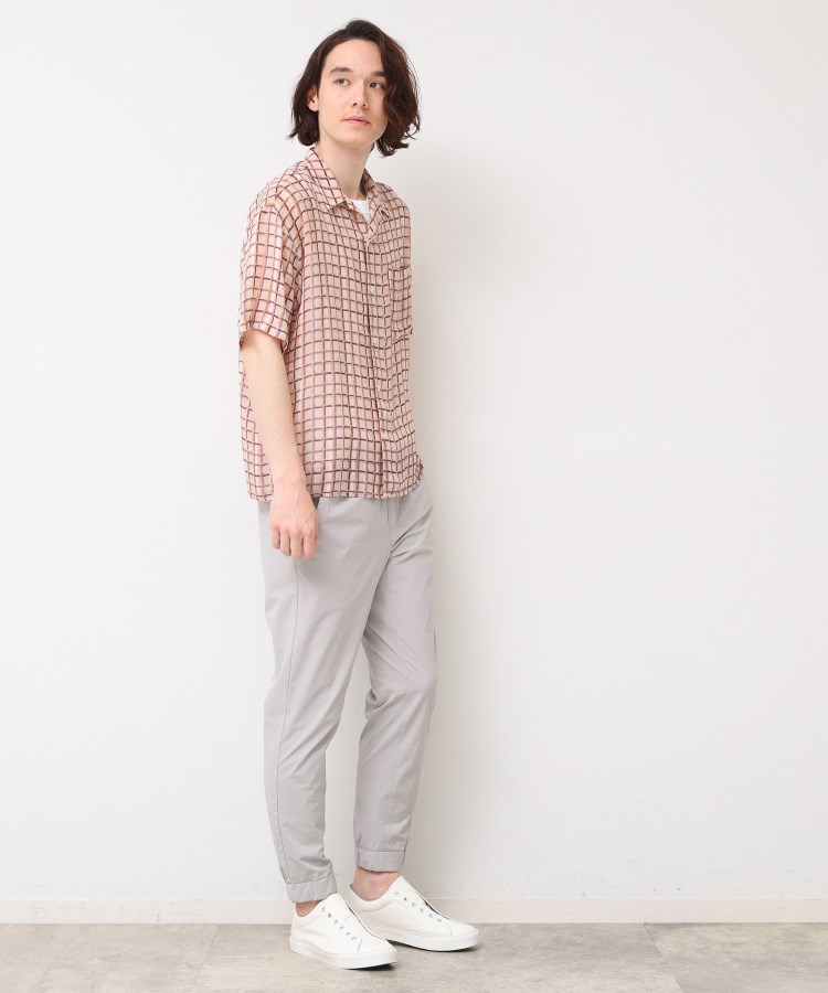 デッサン(メンズ)(Dessin(Men))の【洗える】オーガンジーチェックシャツ2