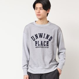 デッサン(メンズ)(Dessin(Men))の【洗える】チュール重ねロゴスウェット