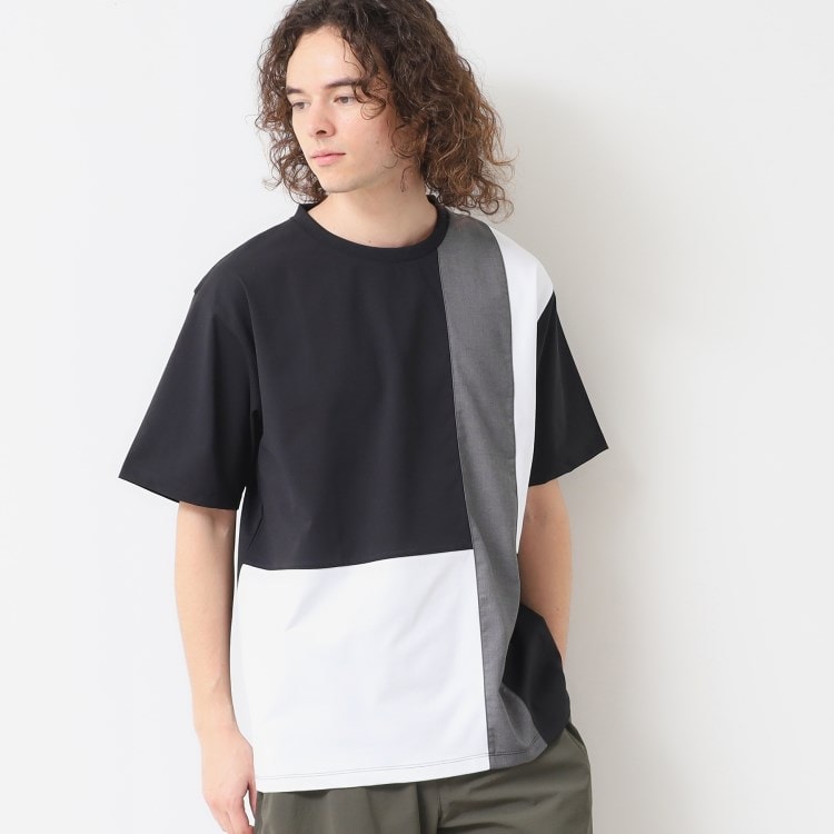 デッサン(メンズ)(Dessin(Men))の【洗える】ブロック切り替えTシャツ Ｔシャツ