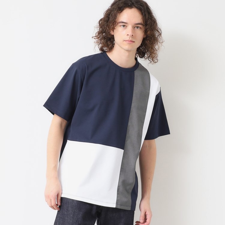 デッサン(メンズ)(Dessin(Men))の【洗える】ブロック切り替えTシャツ Ｔシャツ