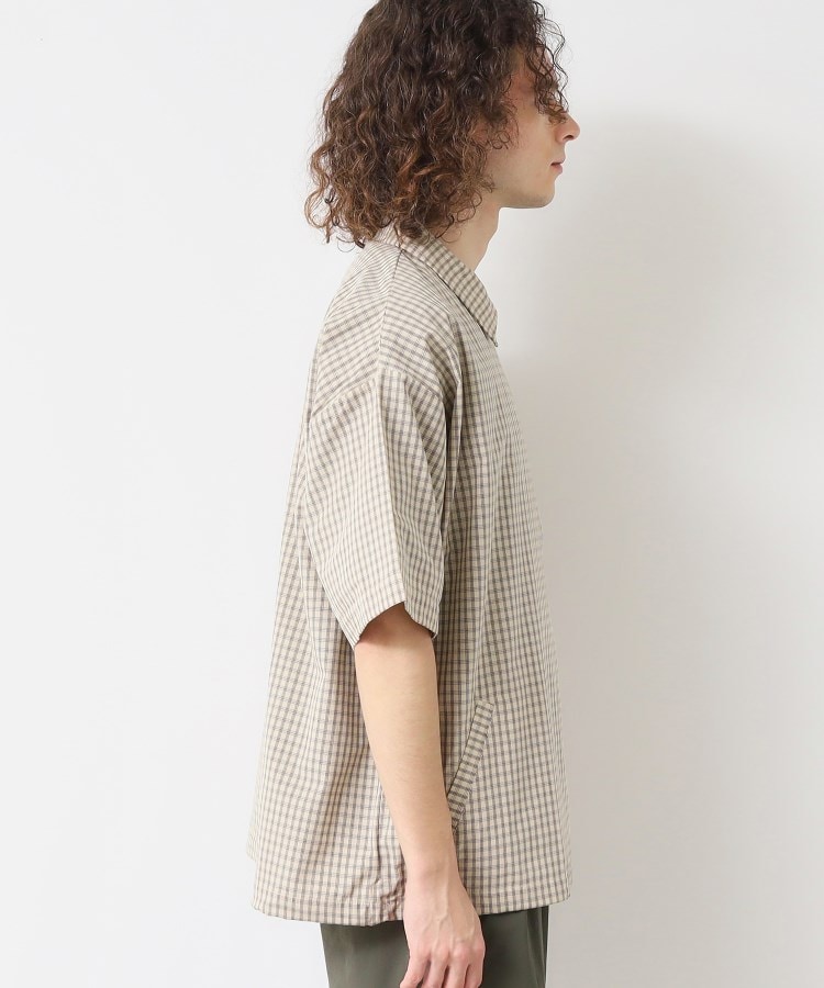 デッサン(メンズ)(Dessin(Men))の【洗える】チェック柄ハーフスリーブブルゾン10