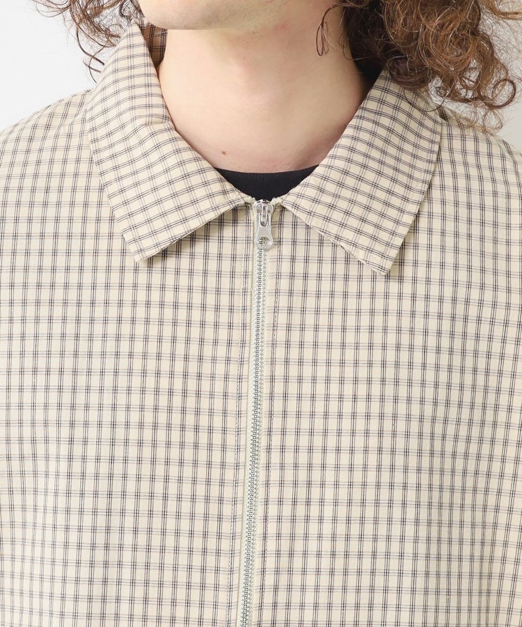 デッサン(メンズ)(Dessin(Men))の【洗える】チェック柄ハーフスリーブブルゾン12