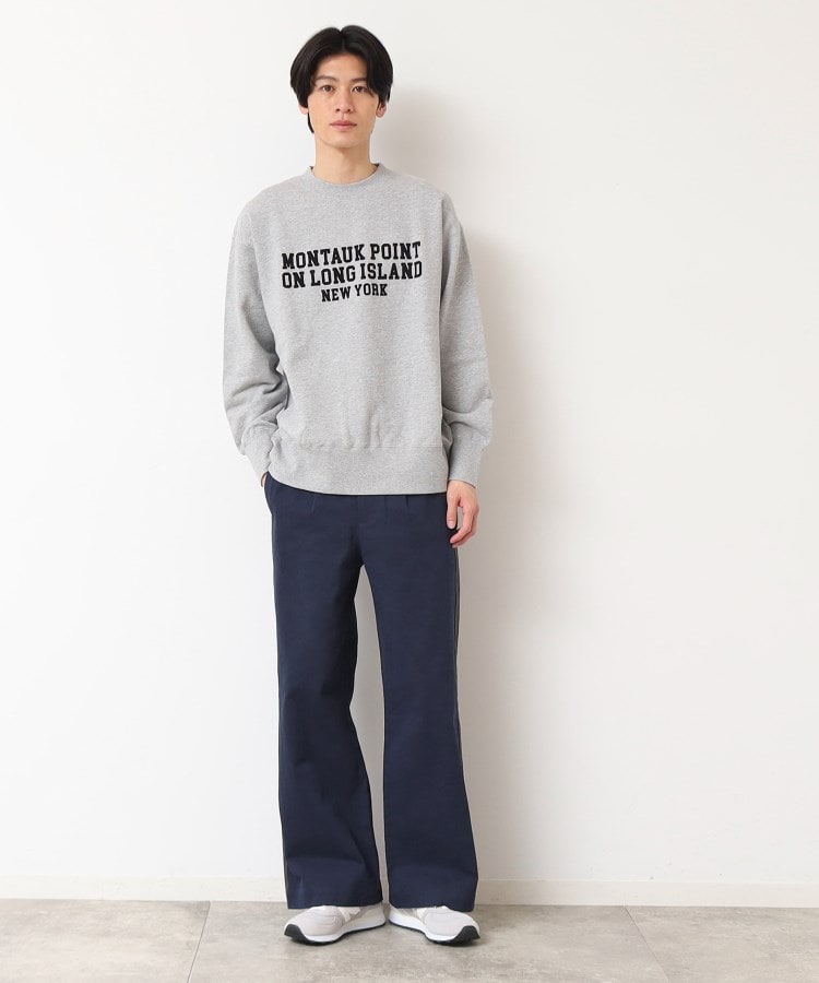 デッサン(メンズ)(Dessin(Men))の【洗える】サイドライン入り切替ワイドパンツ7