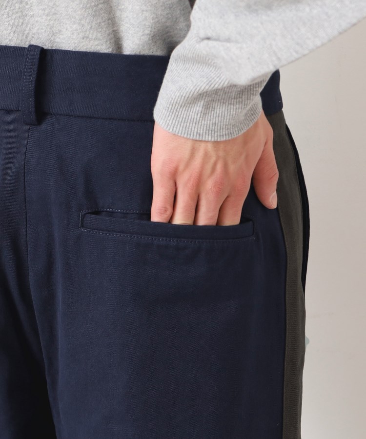 デッサン(メンズ)(Dessin(Men))の【洗える】サイドライン入り切替ワイドパンツ14