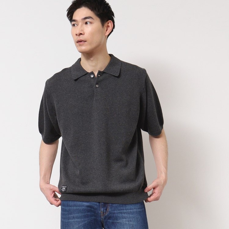 デッサン(メンズ)(Dessin(Men))の【洗える】ニットポロシャツ ポロシャツ