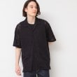 デッサン(メンズ)(Dessin(Men))の【洗える・インド刺繍】インドレースシャツ ブラック(019)