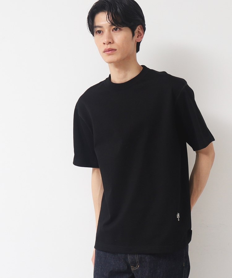 デッサン(メンズ)(Dessin(Men))の【日本製】シンプルクルーネックTシャツ（S～L） ブラック(019)