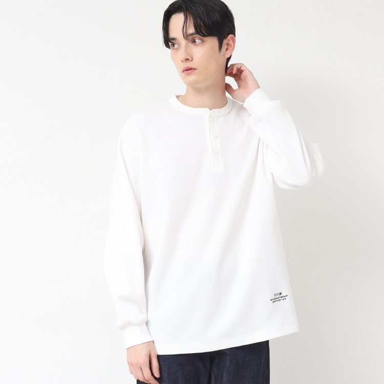デッサン(メンズ)(Dessin(Men))の【洗える】ワッフルロングスリーブTシャツ カットソー