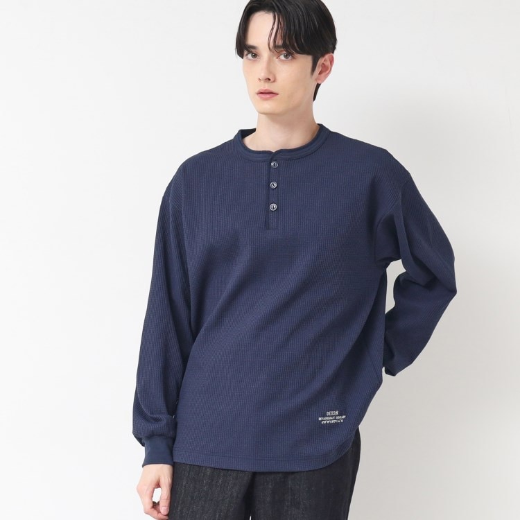 デッサン(メンズ)(Dessin(Men))の【洗える】ワッフルロングスリーブTシャツ カットソー