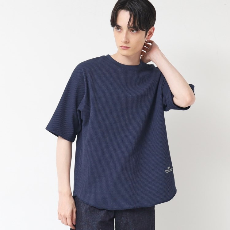 デッサン(メンズ)(Dessin(Men))の【洗える】ワッフルオーバーTシャツ カットソー