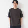 デッサン(メンズ)(Dessin(Men))の【洗える】ヘンリーネックTシャツ チャコールグレー(014)