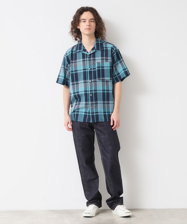 デッサン(メンズ)(Dessin(Men))の【洗える】マドラスチェック柄シャツ6