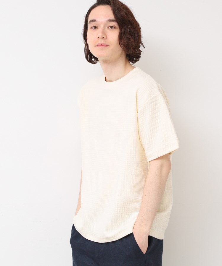 デッサン(メンズ)(Dessin(Men))の【洗える】グレンチェックTシャツ1