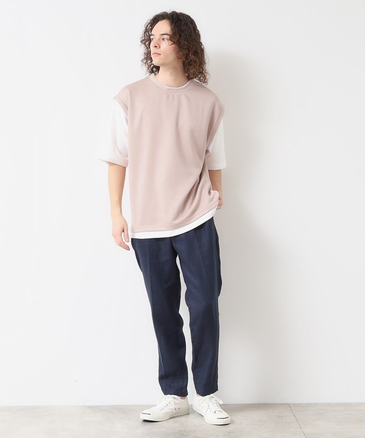 デッサン(メンズ)(Dessin(Men))の【洗える】レイヤードライクTシャツ6