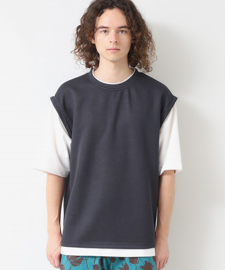 デッサン(メンズ)(Dessin(Men))の【洗える】レイヤードライクTシャツ13