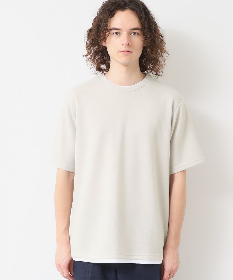 デッサン(メンズ)(Dessin(Men))の【吸水速乾/接触冷感/UV】鹿の子編みTシャツ13