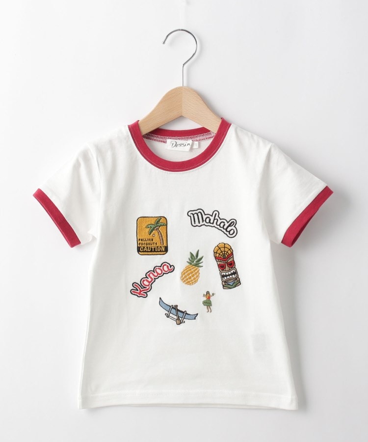 ＜WORLD＞ Dessin(Kids)(デッサン(キッズ)) フロント刺しゅうコットン天竺Tシャツ画像