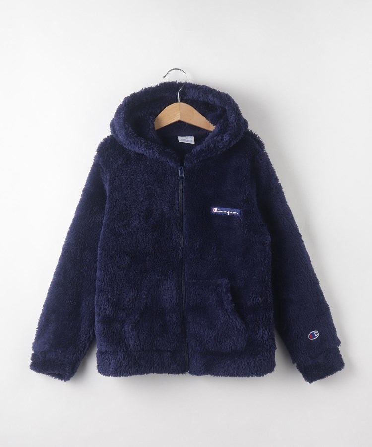 デッサン(キッズ)(Dessin(Kids))のChampion（チャンピオン）ジップフーデットジャケット ネイビー(093)