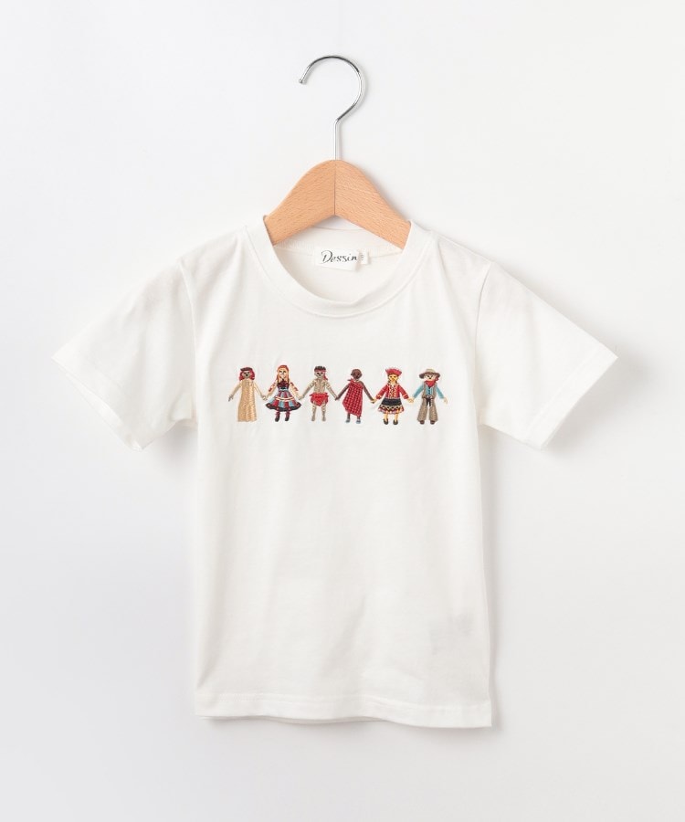 デッサン(キッズ)(Dessin(Kids))の【リンクコーデ】世界の民族刺繍Tシャツ1