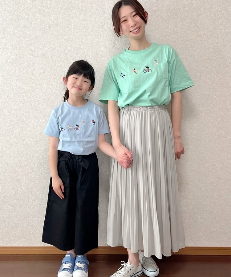デッサン(キッズ)(Dessin(Kids))の【ファミリーリンク】ピープル刺繍Tシャツ11