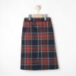 デッサン(キッズ)(Dessin(Kids))のチェック巻き風スカート ブルー(293)